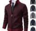 Men Plaid Zipper Cardigan Jacket, Slim Fit Winter Knitted Top