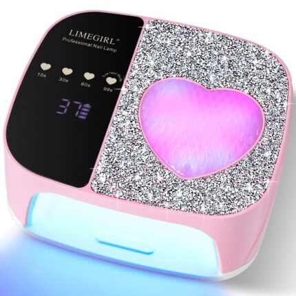 UV LED Nail Lamp Kit For Gel Polish Professional Fast Curing Dryer Light Set With 4 Timer Settings Cordless Rechargeable Nail Art Cure Machine For Manicure Pedicure At Home And Salon