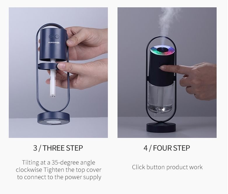 Aisivo Mini USB Air Humidifier with Projection Night Light - detail view 7