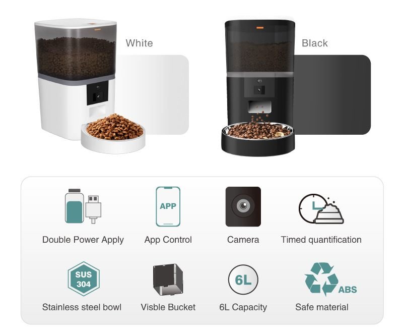 Aisivo Smart Pet Feeder with Video Camera, App Control - detail view 3