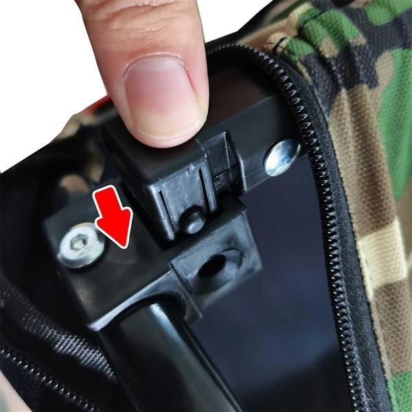 Aisivo Camouflage Folding Bicycle Trailer - detail view 11