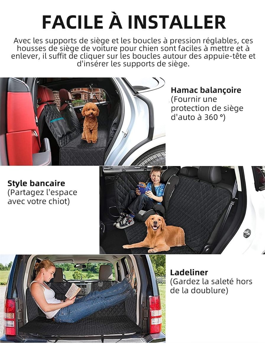 Aisivo Dog Car Seat Cover Hammock with Mesh Window - detail view 7