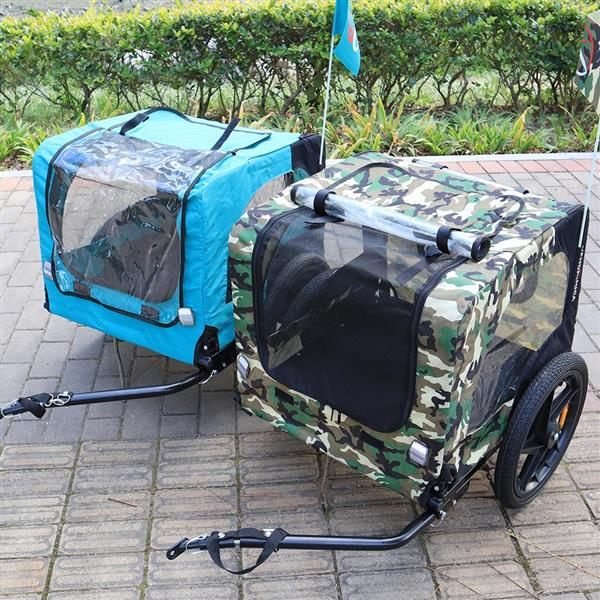Aisivo Camouflage Folding Bicycle Trailer - detail view 13