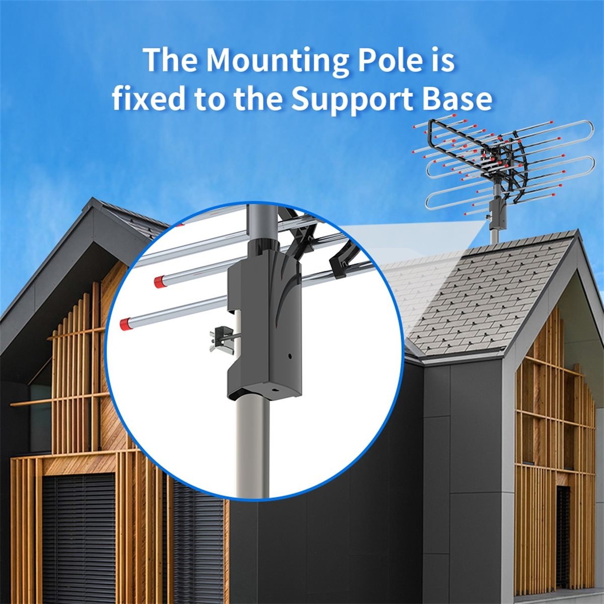 Aisivo TA-851 Plus 360 Outdoor TV Antenna, 174-860MHz - detail view 10