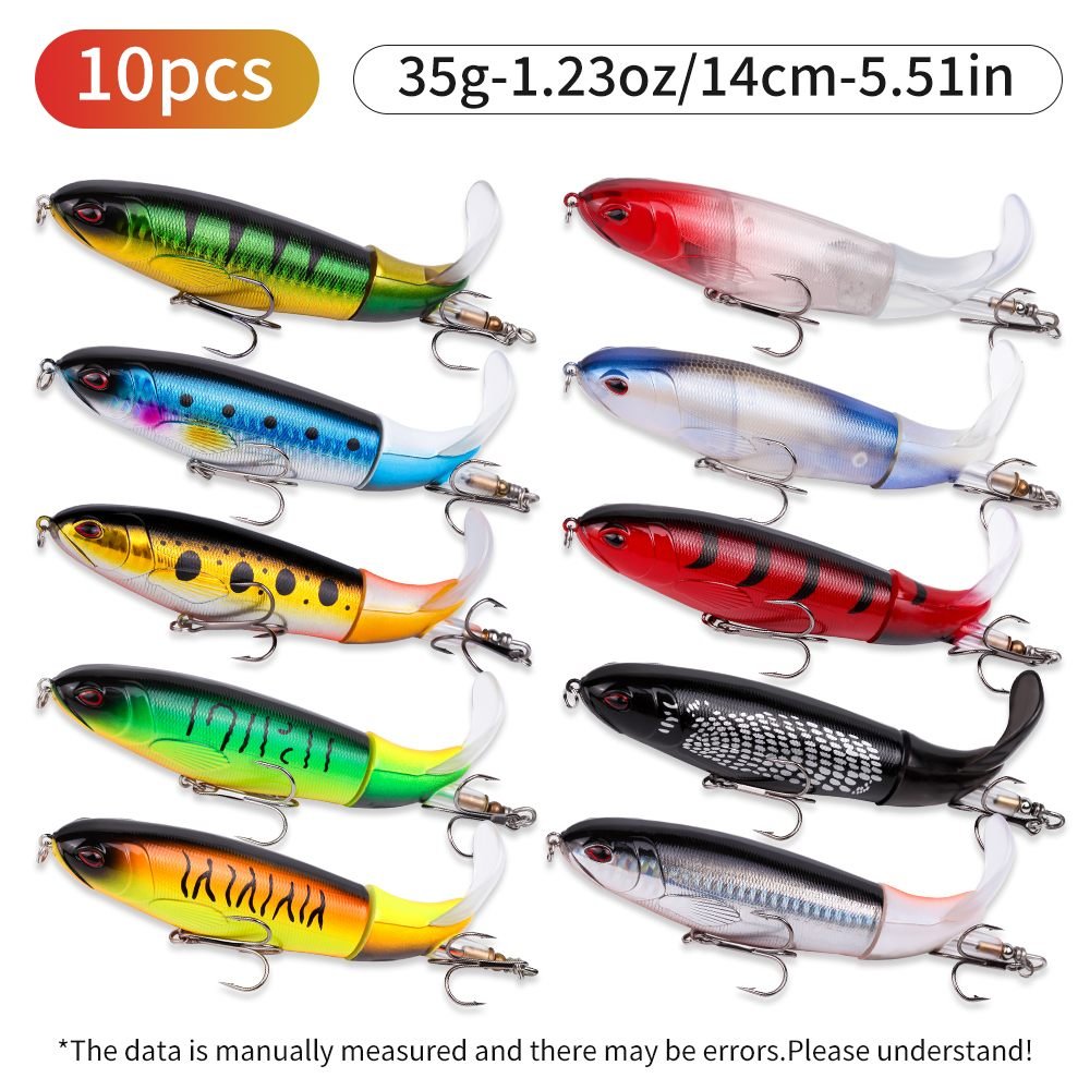 Aisivo 10-Piece Fishing Lure Kit for Bass & Trout - detail view 5