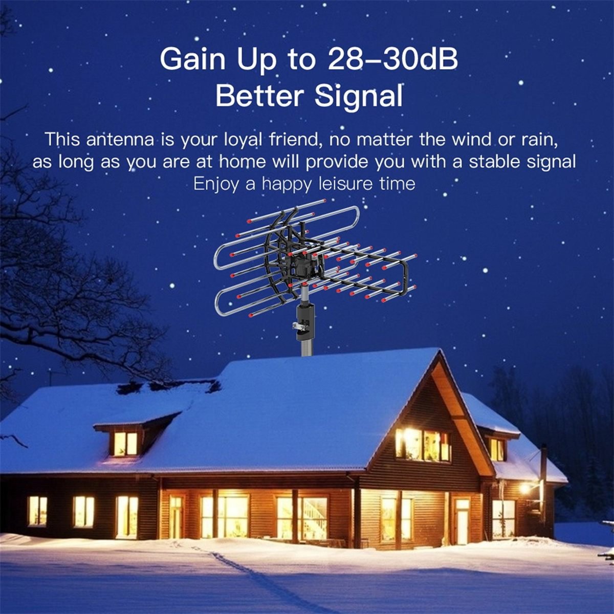 Aisivo TA-851 Plus 360 Outdoor TV Antenna, 174-860MHz - detail view 15