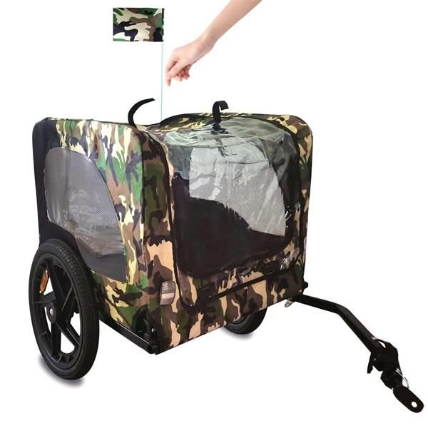 Aisivo Camouflage Folding Bicycle Trailer - detail view 5