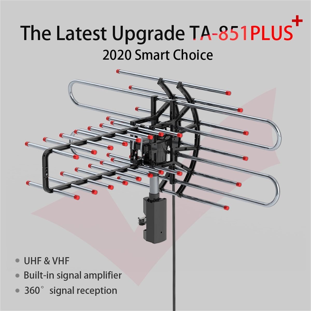 Aisivo TA-851 Plus 360 Outdoor TV Antenna, 174-860MHz - detail view 3