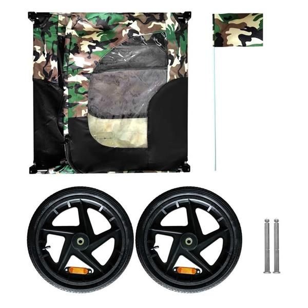 Aisivo Camouflage Folding Bicycle Trailer - detail view 7