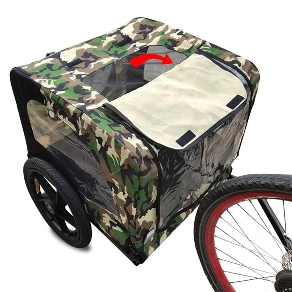 Aisivo Camouflage Folding Bicycle Trailer - detail view 14
