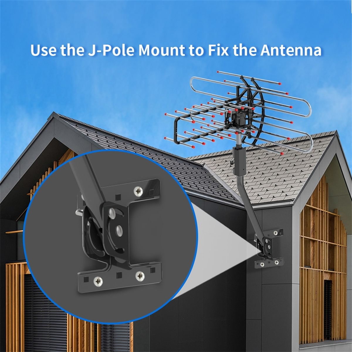 Aisivo TA-851 Plus 360 Outdoor TV Antenna, 174-860MHz - detail view 1