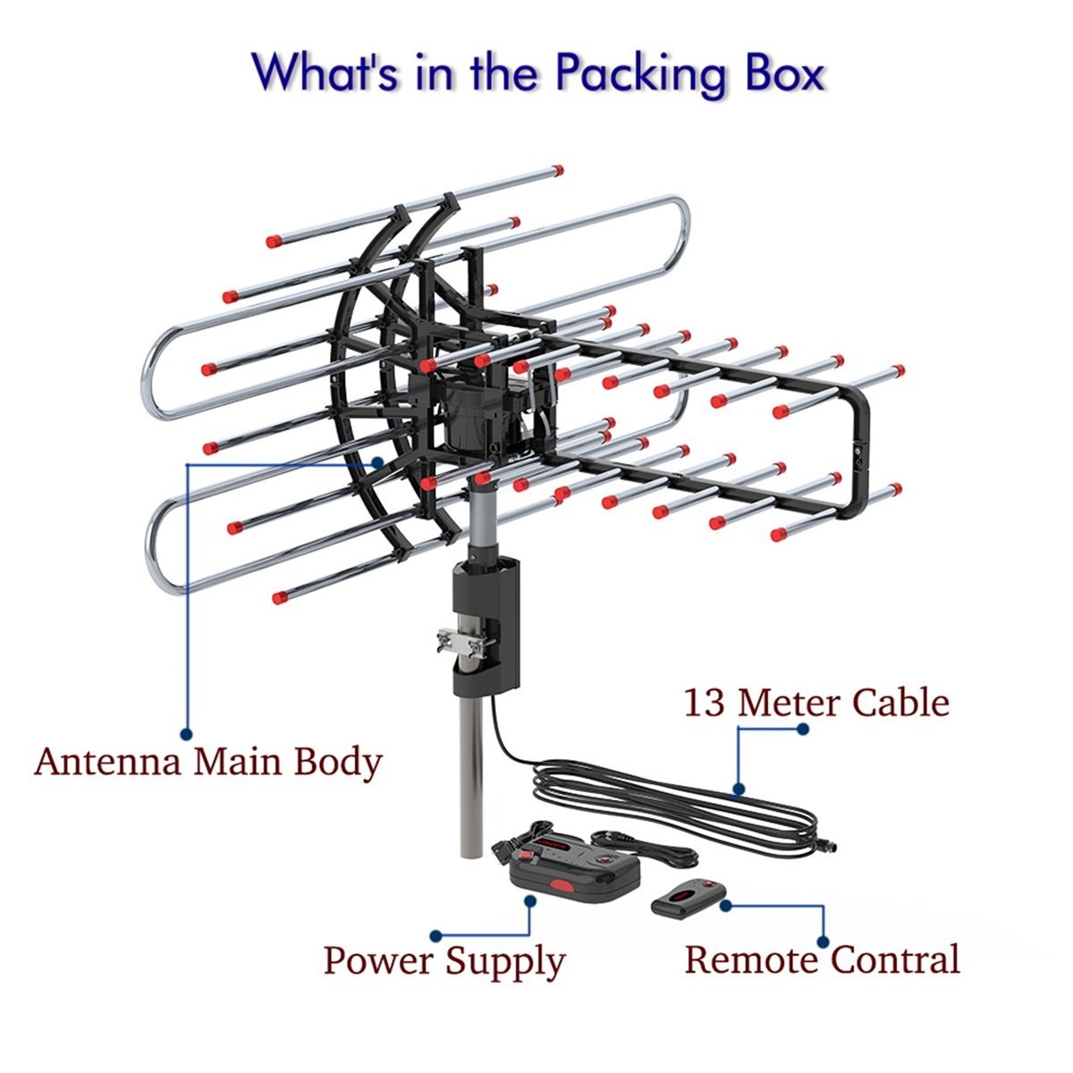 Aisivo TA-851 Plus 360 Outdoor TV Antenna, 174-860MHz - detail view 5