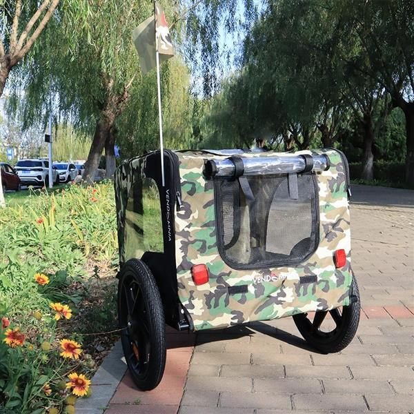 Aisivo Camouflage Folding Bicycle Trailer - detail view 8