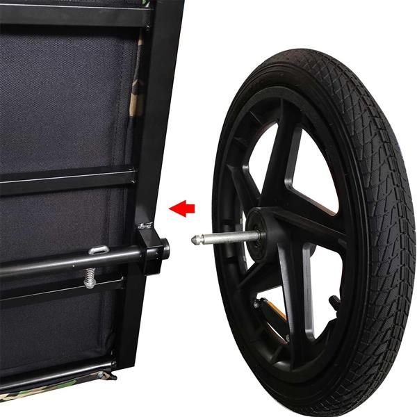 Aisivo Camouflage Folding Bicycle Trailer - detail view 3