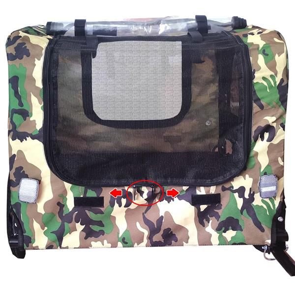 Aisivo Camouflage Folding Bicycle Trailer - detail view 4