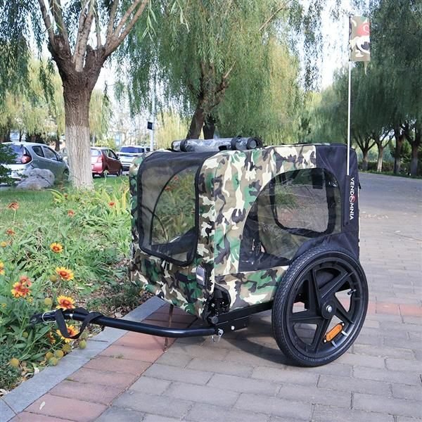 Aisivo Camouflage Folding Bicycle Trailer - detail view 6
