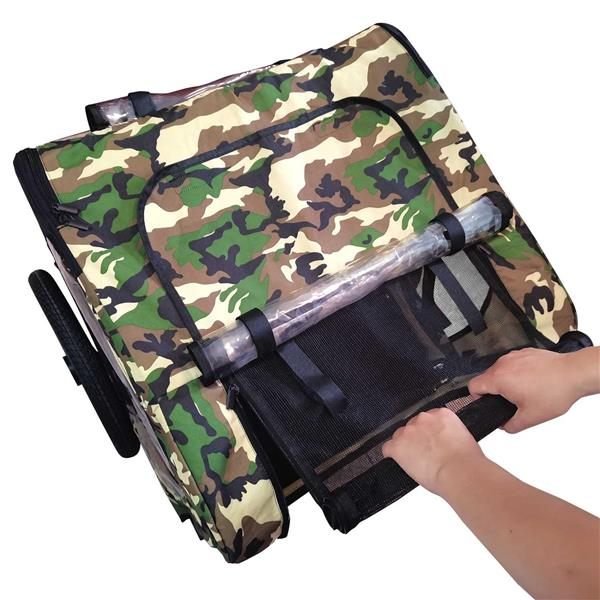 Aisivo Camouflage Folding Bicycle Trailer - detail view 9