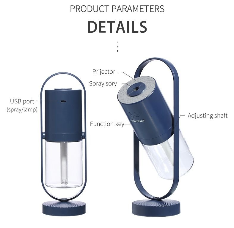 Aisivo Mini USB Air Humidifier with Projection Night Light - detail view 9