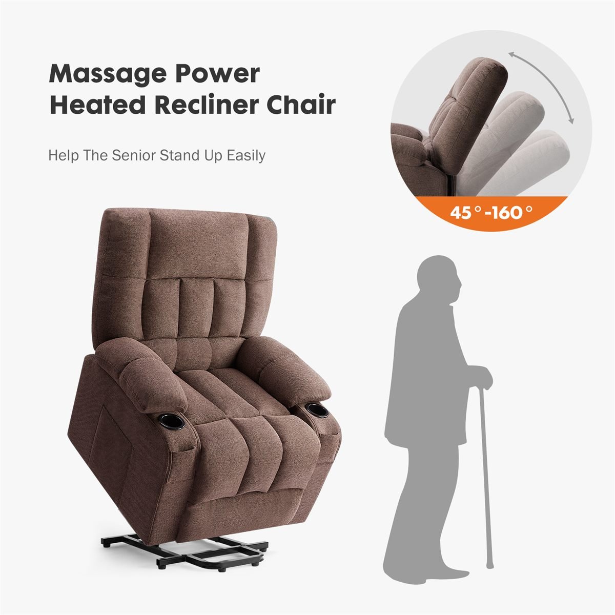 Aisivo Single Lazy Sofa, Folding Lounge Chair - detail view 5