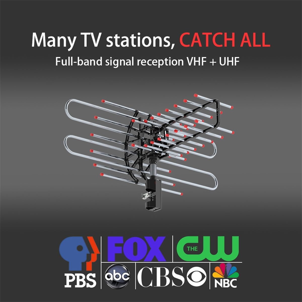 Aisivo TA-851 Plus 360 Outdoor TV Antenna, 174-860MHz - detail view 2
