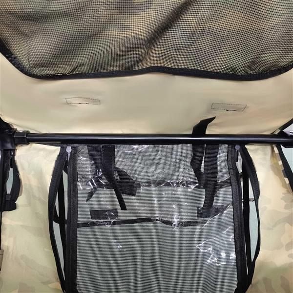 Aisivo Camouflage Folding Bicycle Trailer - detail view 2