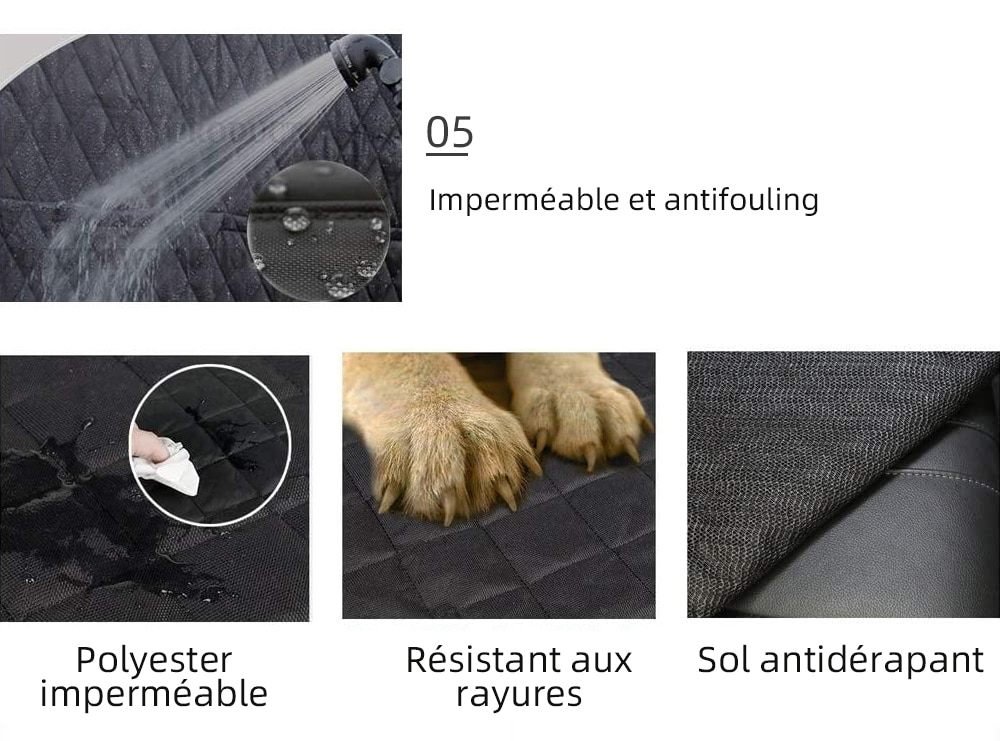 Aisivo Dog Car Seat Cover Hammock with Mesh Window - detail view 4