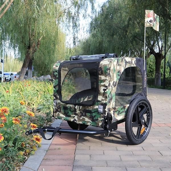 Aisivo Camouflage Folding Bicycle Trailer - detail view 12