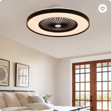 Aisivo 23in Smart Ceiling Fan with RGB LED, App & Remote - detail view 5